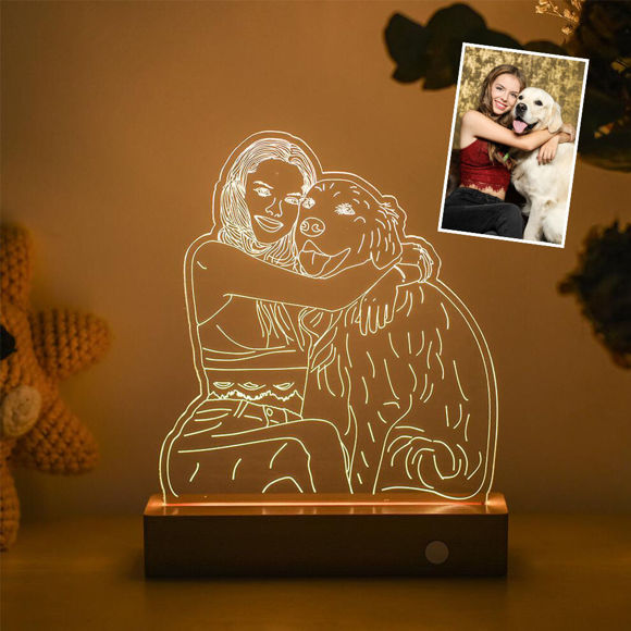 Ručně kreslená lampa z Vaší fotky s 3D efektem